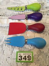 4PCS Colour Cheese Serving Knives & Spreaders By Richardson Sheffield