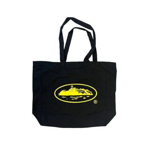 Corteiz black tote bag - black,