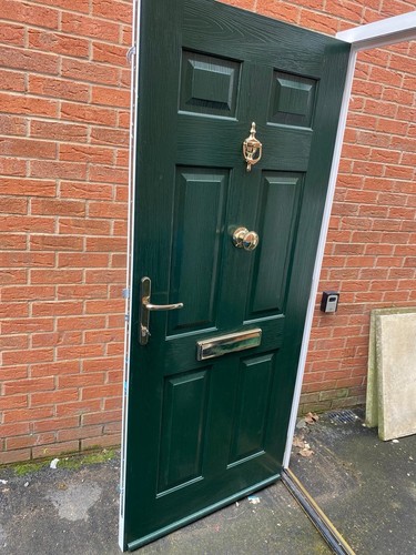 Composite front door green - door,