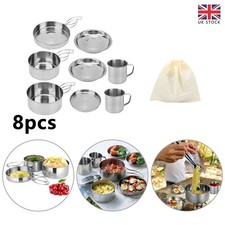8Pcs Camping Cookware Portable