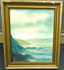 FRAMED OIL PAINTING - Coastal