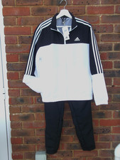 Adidas black white tracksuit