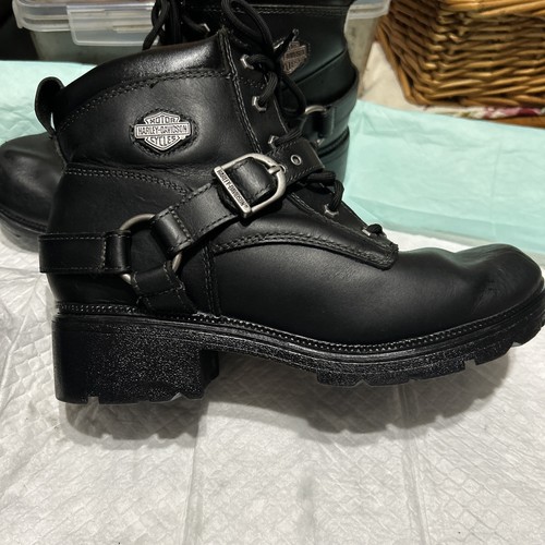 Harley davidson black leather - black,