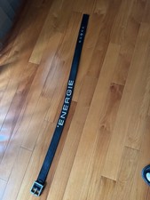 Energie Belt Geniunine Leather color black unisex Size 90 x 105