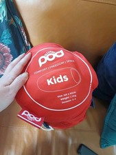 Kids Hooded Pod Sleeping Bag Red Size 165cm X 83cm Camping Tent Children 