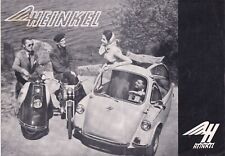 HEINKEL CABIN-CRUISER, TOURIST, PERLE, BROCHURE, ARNOLD MOORE HUDDERSFIELD STAMP