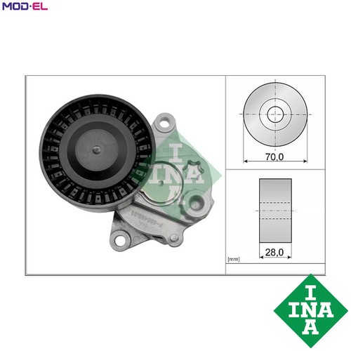 Belt tensioner vribbed - belt,