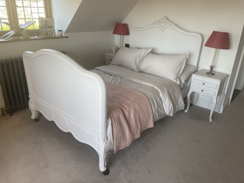 Antique french oak - bed, and