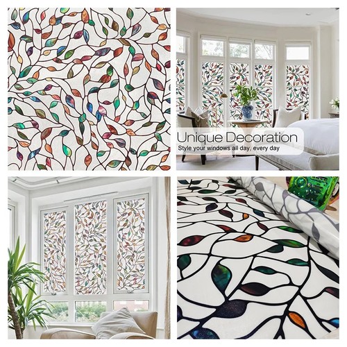 Rainbow frosted window film - frosted,