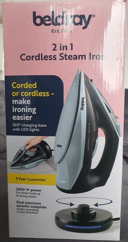 Beldray cordless steam - 2-in-1,