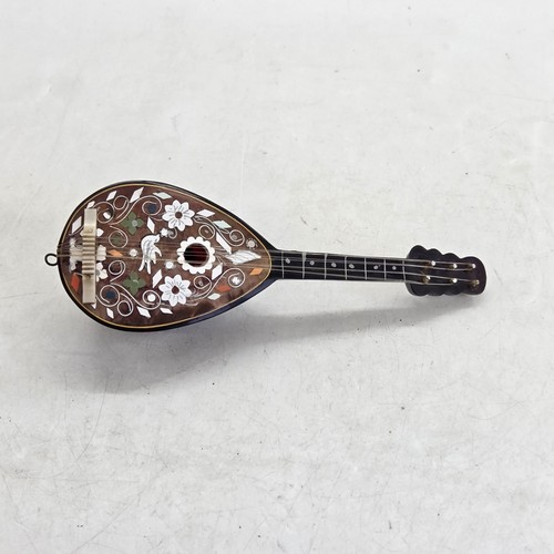 Miniature inlaid mandolin - miniature,