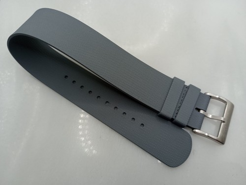 New 22mm watchgecko grey fkm - watchgecko,