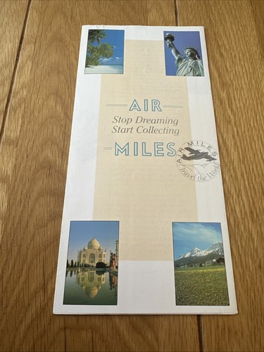 Air miles promotional leaflet - air,