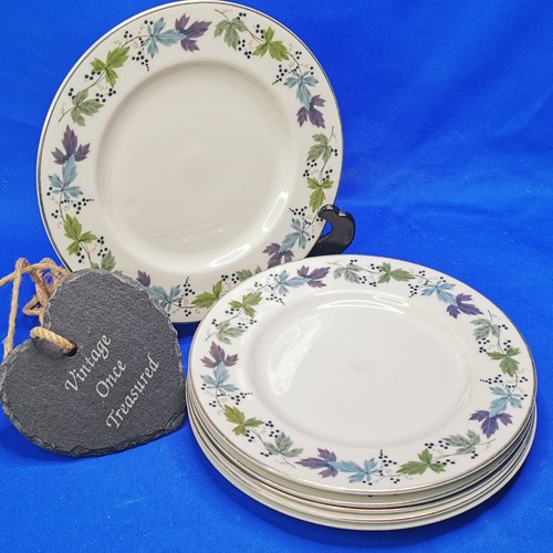 Royal doulton burgundy 6 x - doulton,