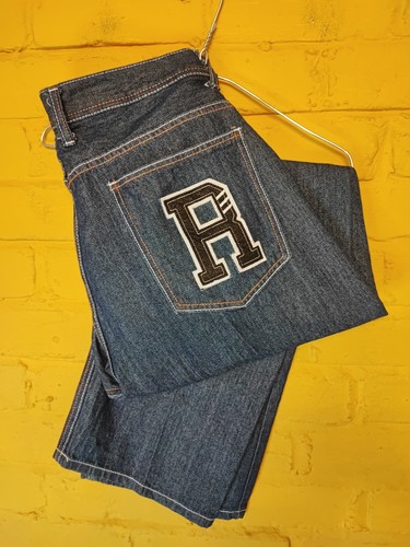 Red ape embroidered jeans w44 - embroidered,