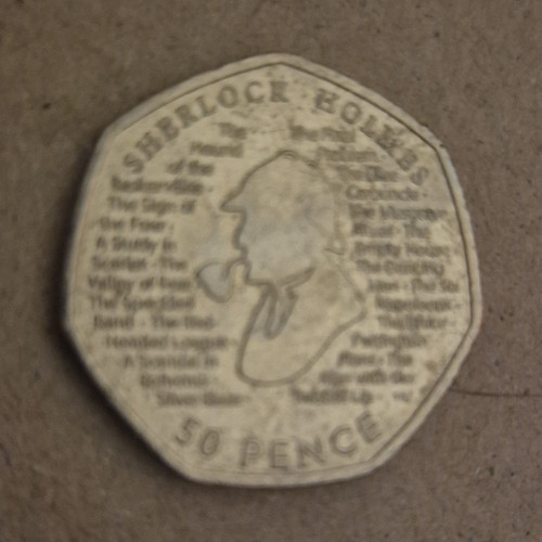 2019 sherlock holmes 50p - 50p, coin