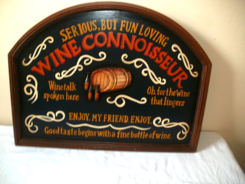 Vintage hand painted - , sign