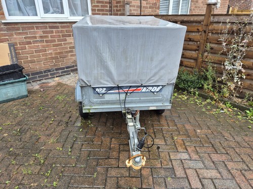Erde 102 trailer with - erde, cage