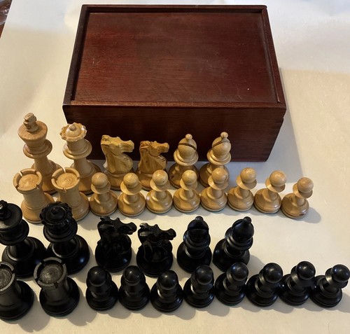 Vintage wooden chess - vintage,