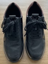 Pavers Ladies Black Trainers