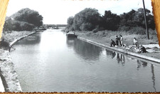 Long Itchington, Fishing, River Itchen,  Nr Southam, Rugby,  Real Photo Postcard