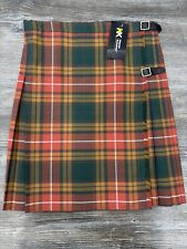 Tartan School Kilt - Rust And