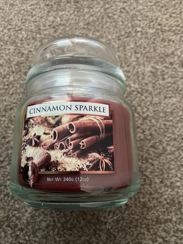 Cinnamon sparkle candle 12oz - cinnamon,