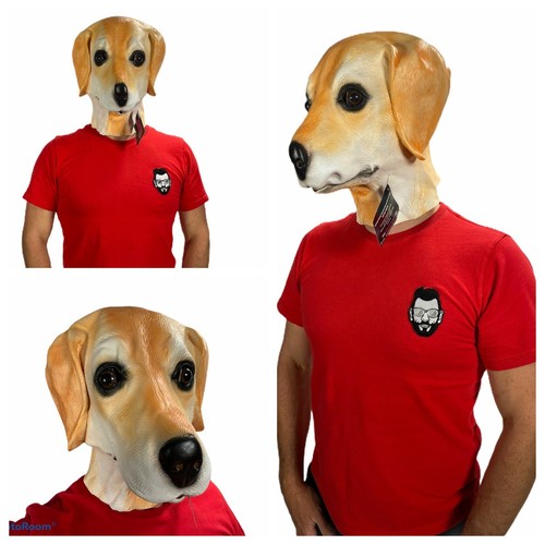 Golden labrador mask latex - labrador,