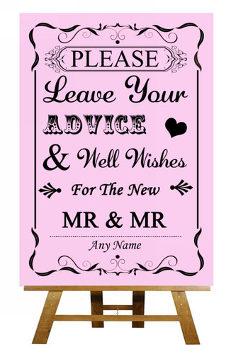 Pink guest book - guest, gay