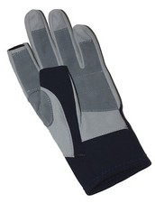 Sailing gloves, neoprene back
