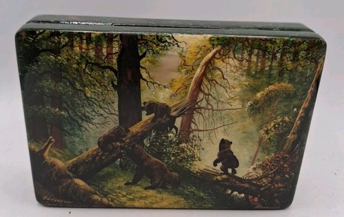 Fedoskino russian lacquer box - lacquer,