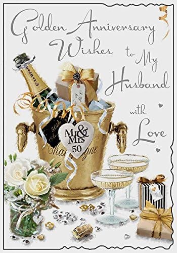 Husband golden wedding - golden,