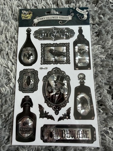 Halloween metallic stickers - halloween,