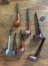 SMALL COLLECTION OF 7 VINTAGE ESTATE SMOKING PIPES..ALCO..DUNCAN..MEDICO..ETC..