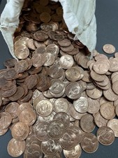 QUEEN ELIZABETH II 50x BRIGHT SHINY UNC 1967 HALF PENNIES SHOVE HALF PENNY BULK