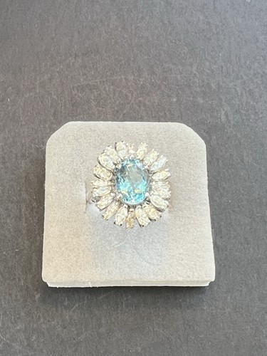 Vintage 9ct aquamarine - vintage, &
