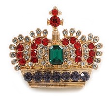 Multicoloured Crystal Crown