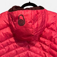 Pink Sail Racing Women's Link Down Puffer Jacket Hood, Size Large