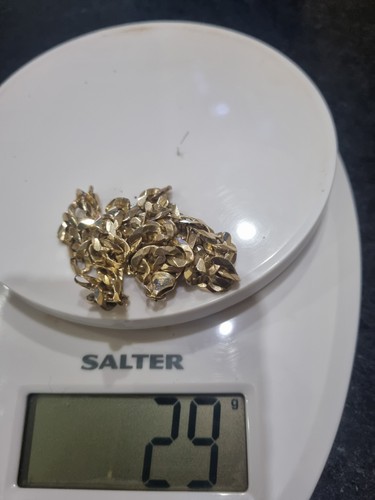 9ct gold curb chain 29g - 9ct, pre