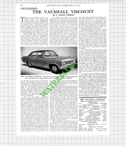 The vauxhall viscount - vauxhall, car