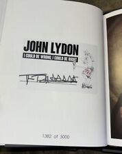 John Lydon Signed Book Johnny
