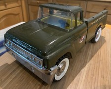 1960s Structo US Army Troop Carrier Pickup Truck Toy Pressed Steel 14” 36cm