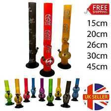 Acrylic Water Pipe Tobacco Bong Hookah Large Shisha Mini Rasta Gravity All Sizes