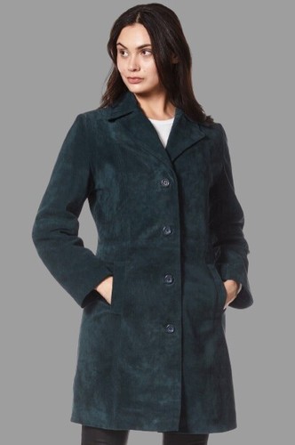New women navy blue - navy, suede
