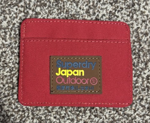Superdry fabric wallet red - superdry,
