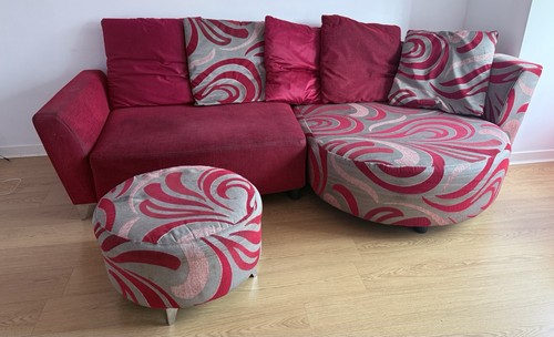 Seater sofa from - seater, red