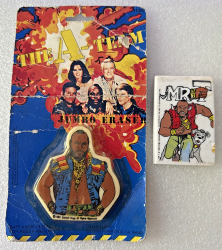 1980 novelty erasers - 1980's,