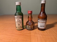 3 Miniature Liquor Empty