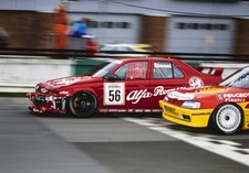 Giampiero Simoni Alfa Corse Alfa Romeo 155 TS battle with Patrick - 1994 Photo