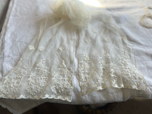 Antique lace wedding veil - lace,